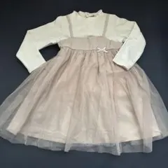 petit main ワンピース 100cm ピンクベージュ