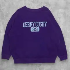 GERRY Cosby スウェット FREE パープル カレッジロゴ 古着のサムネイル