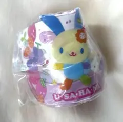 サンリオ　ガチャ　プールバッグ風ミニポーチ2 ウサハナ