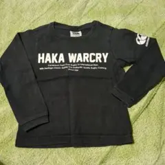 カンタベリーcanterbury HAKA 薄手トレーナー 100cm 黒色