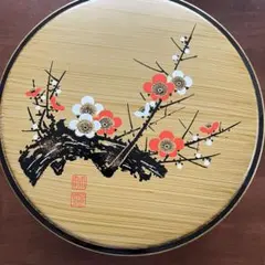 【新品未使用】昭和レトロ 丸型お重箱（2段）