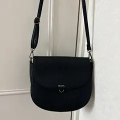 極美品　ニコアンド ショルダーバッグ ブラック　レザーのサムネイル