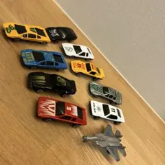 10台　車　戦闘機　ミニカー　玩具　おもちゃ　スポーツカー