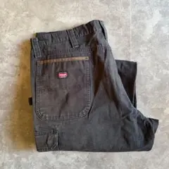 90s Wrangler ダブルニー ペインターパンツ ブラック W38 L34