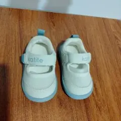 ベビーシューズ ホワイト/ブルー