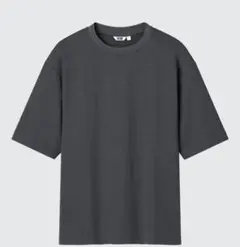 新品】UNIQLO エアリズムコットン　XL オーバーサイズT　5分袖　黒