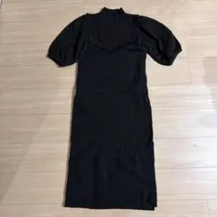 herlipto ハイネック 半袖 ニットワンピースのサムネイル
