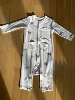 【美品】ジェラートピケネコ柄ロンパース