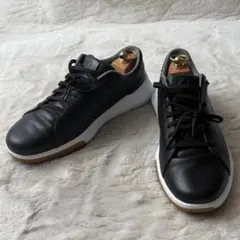 美品　Cole Haan コールハーン ゼログランド レザースニーカー ブラックのサムネイル