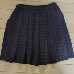 チェック柄　キュロット巻スカート 120