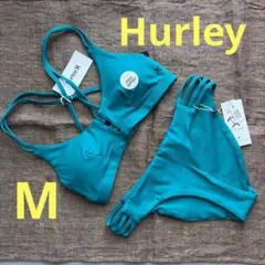 【新品タグ付】Mサイズ Hurley ハーレー ビキニ 上下セット ブルーのサムネイル