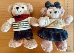 ダッフィー＆シェリーメイぬいぐるみバッチ(デニムマリンスタイル2013)