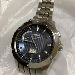 電波時計、電池交換済、美品】セイコー ブライツ チタン 5B21-0AA0