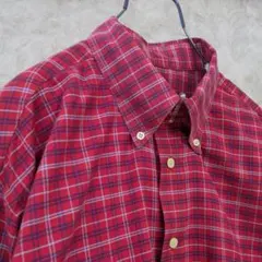 美品 ブルックスブラザーズ ゴールデンフリース刺繍 BD チェックシャツ XL