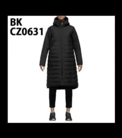 美品　アディダスadidasフード付き中綿ベンチコートM