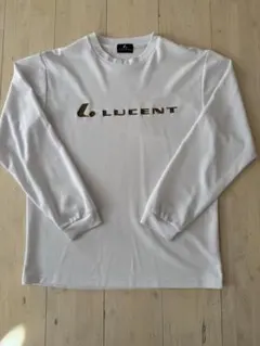 LUCENT ホワイト長袖Tシャツ　ロンT アカエム