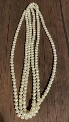ホワイトパール ロングネックレス
