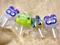 カラフルキャラクター ストラップ 4個セット　たまごっち