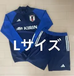 adidas サッカー日本代表 ハーフジップ ハーフパンツ上下セットＬサイズのサムネイル
