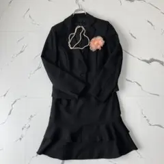 Lサイズ✨清楚系ママスーツ　テーラードカラー スカート　卒入園式