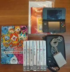 ニンテンドー3DS 本体・妖怪ウォッチ等のソフト7本・攻略ガイドブック・他