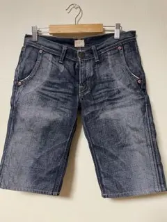 デニムハーフパンツ　レディース　28インチ