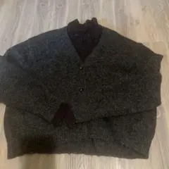 ZARA ダークグレー 長袖カーディガン