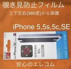 iPhone SE,5s,5c,5のぞき見防止液晶保護フィルム