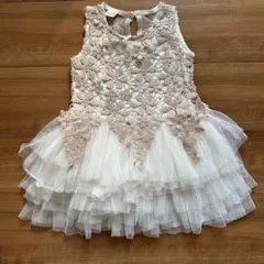 レース装飾フリルドレス 100cm