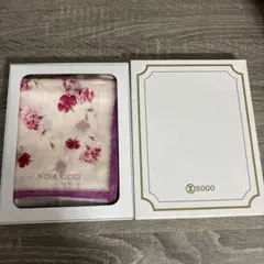 NINA RICCI 花柄ハンカチ SOGOボックス入り