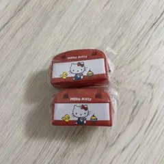 ハローキティ　なつかしアイテムミニチュアコレクション　ボストンバッグ　2点セット