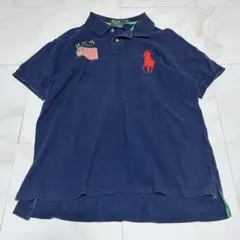 ポロバイラルフローレン ビッグポニー USA 星条旗 刺繍 ポロシャツ XL