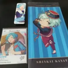 あんスタ　深海奏汰　まとめ売り　エモカ　雪まつり　ロング缶バッジ　カード