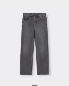 GU デニム　ハイライズストレートジーンズ丈標準70.0～74.0cm