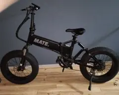 MATE 電動アシスト自転車 ブラック - メルカリ