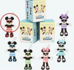 ディズニー ハローハローサマー ぬいぐるみチャーム ミッキー 緑 
