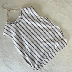 ROPE PICNIC ロペピクニック　ノースリーブストライプブラウス　トップス