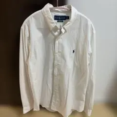 Ralph Lauren ホワイト カスタムフィットシャツ L