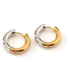 ピアス フープ ステンレス 大きめ アレルギー対応 レディース K18