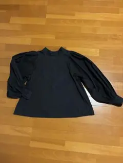 VIRAL. ブラック　プルオーバー　長袖　ブラウス