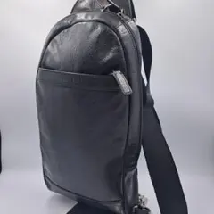COACH 　ショルダーバッグ　ボディーバック　ブラック　レザー