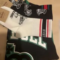 Adidas キッズ靴下セット ホワイト ブラック