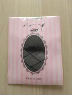 ★未使用★PEACH JOHN★ファンシーニーストッキング M~L