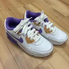 Nike Air Max キッズスニーカー ホワイト/パープル18cm