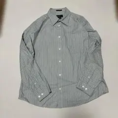 Eddie Bauer WRINKLE RESISTANTストライプ長袖シャツ