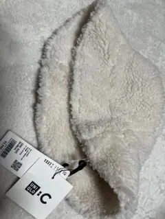 UNIQLO ホワイト フリース バケットハット