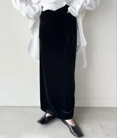 ベロアIラインロングスカート　SELECTMOCA Sサイズ