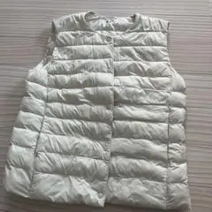 UNIQLO PUFFTECH ダウンベスト L アイボリー