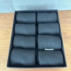 IGRESS ブラックソックス 8足セット 24-28cm