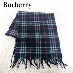 極美品　バーバリー　カシミヤ100% ノバチェック　マフラー　英国製　②